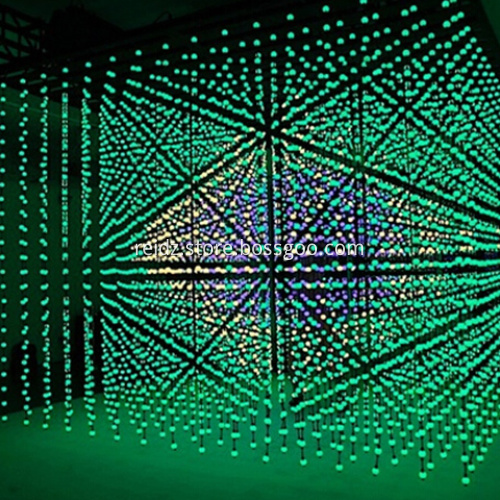 Custom pixel Ball RGB Hanging Curtain led 3D Spheres
